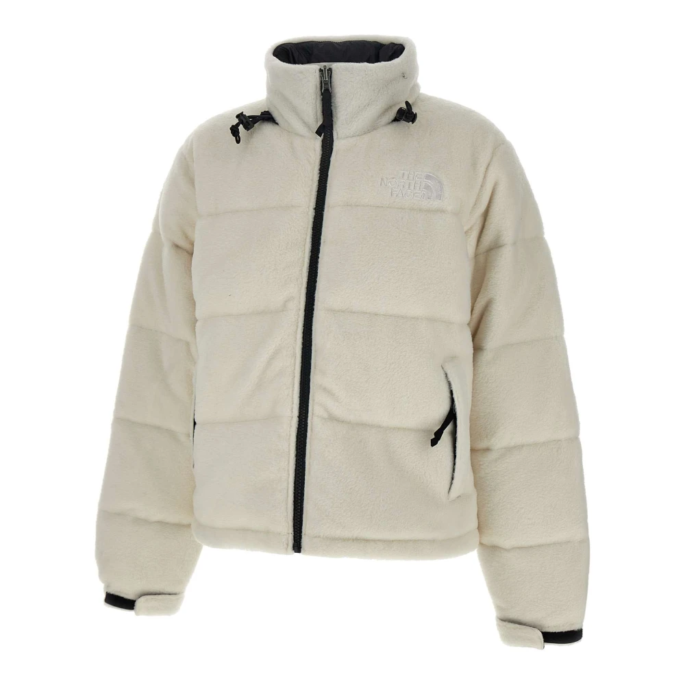 The North Face Witte Fleece Nuptse Jas White Dames