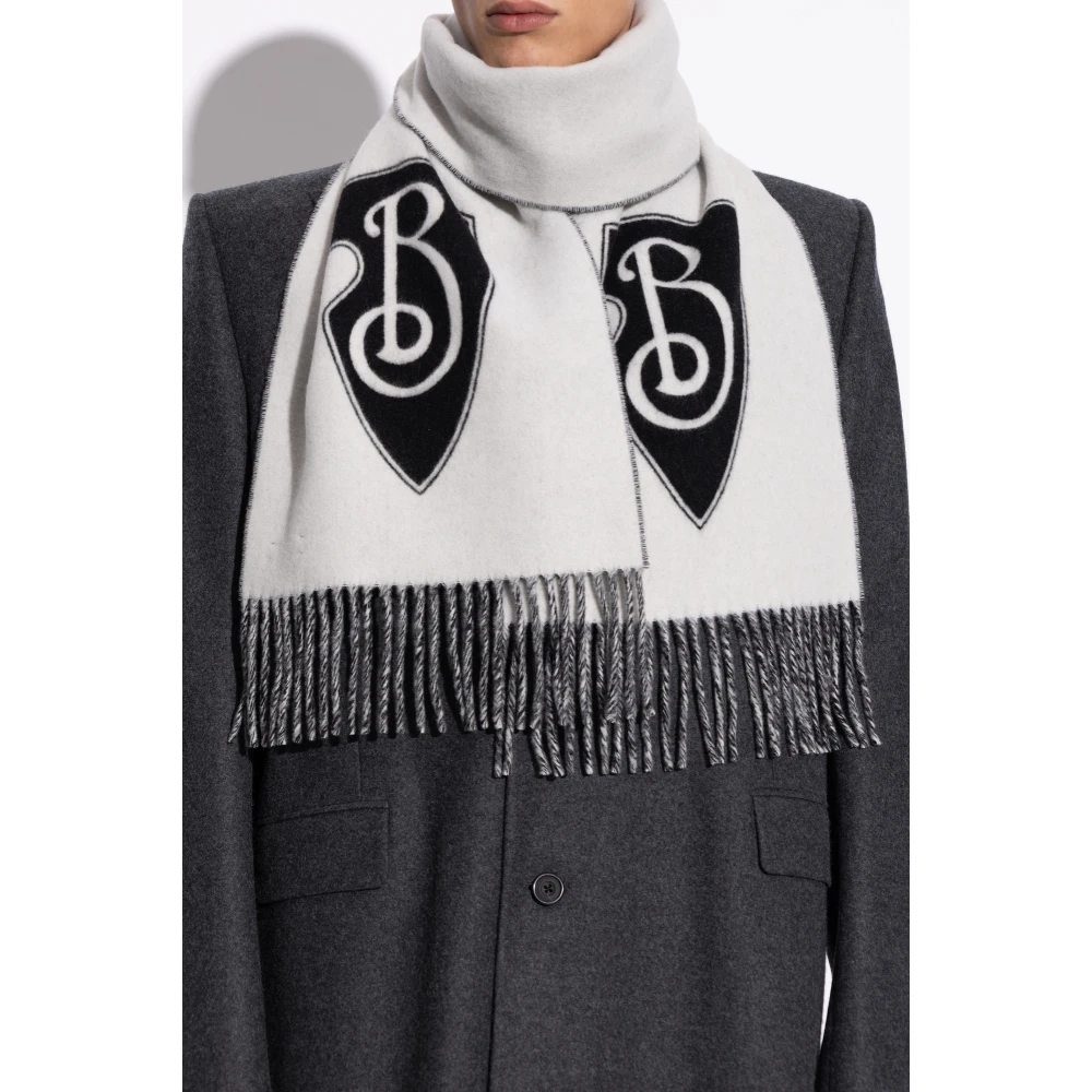 Burberry Sjaal met logo Black Heren