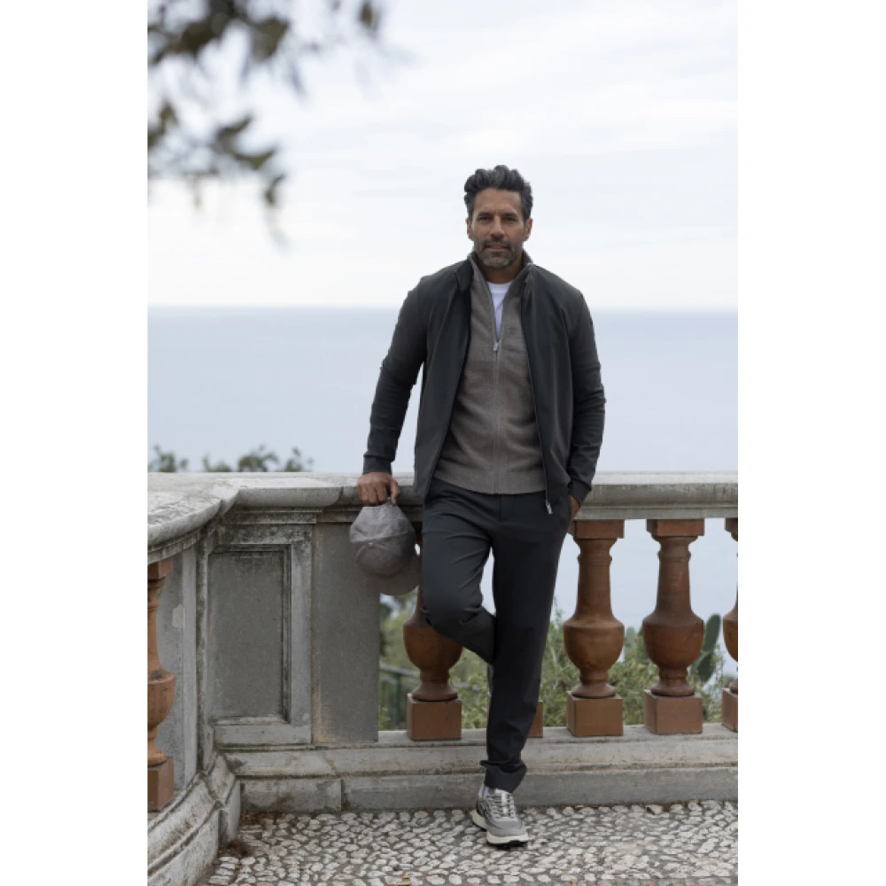 RRD Taupe Zip-Up Vest Gray Heren