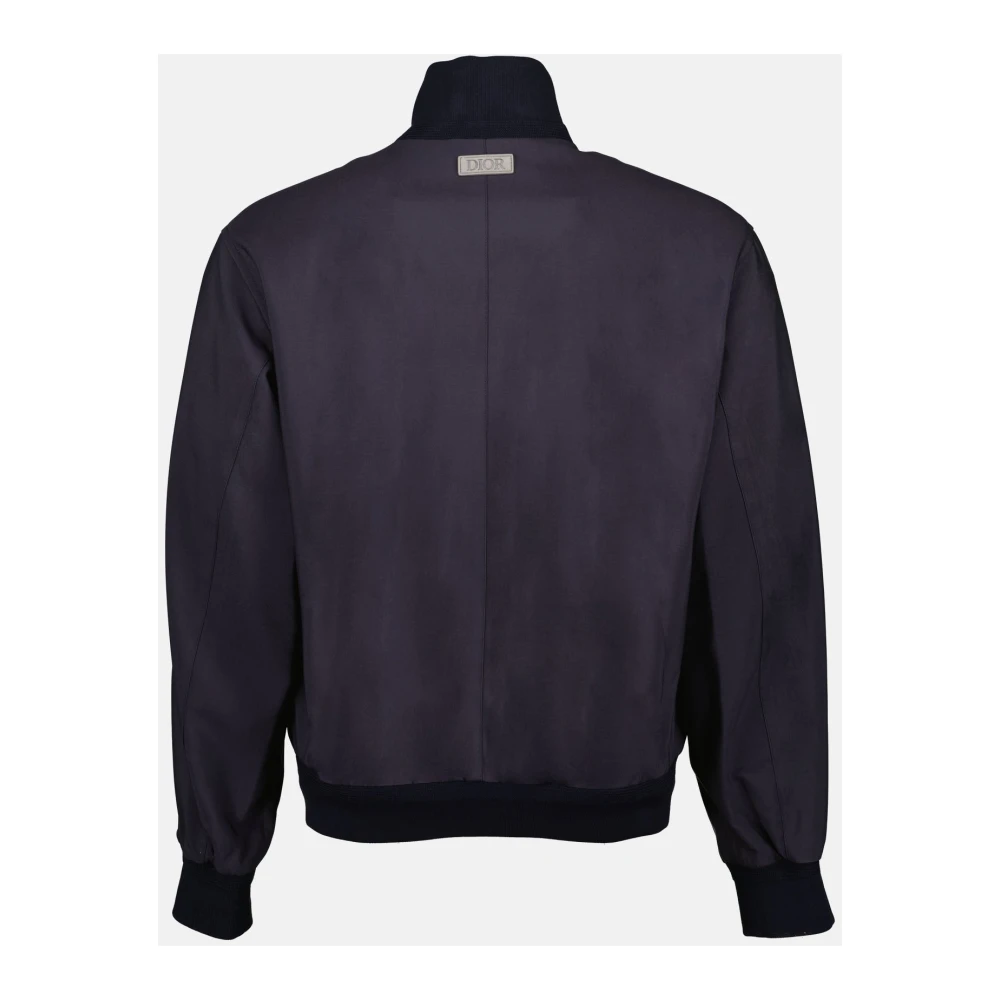Dior Blauwe Iconische Harrington Jas Blue Heren