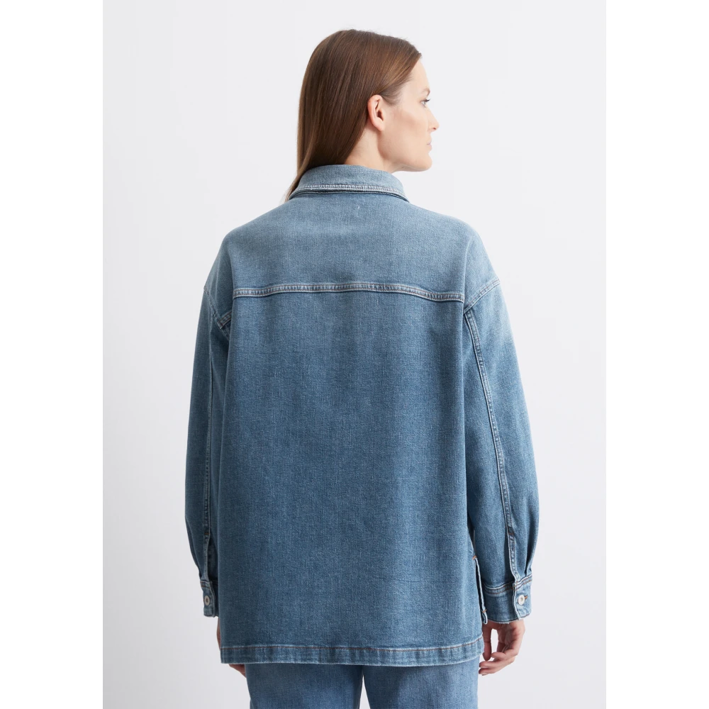 Marc O'Polo Relaxed denim overshirt Blue Dames
