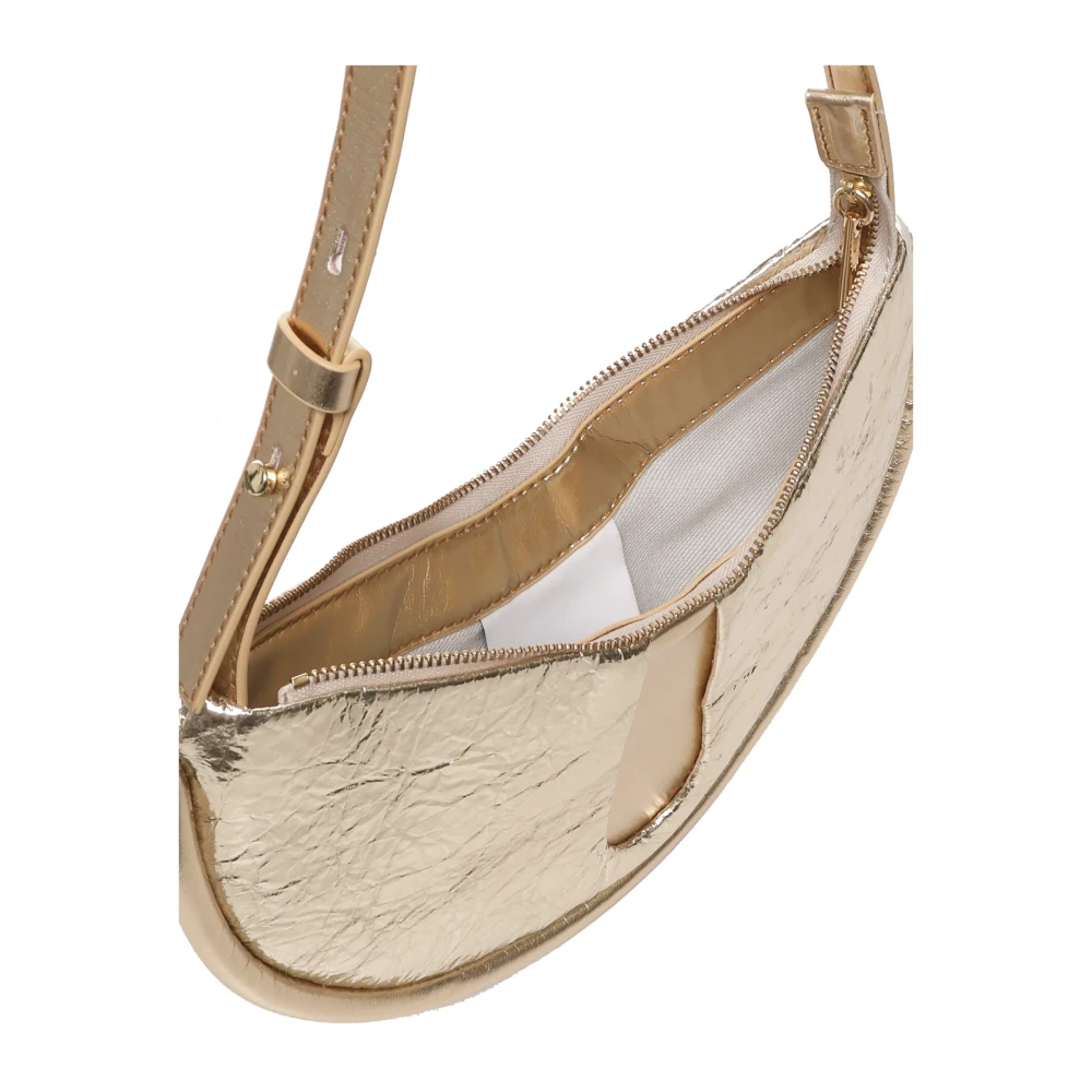 THEMOIRè Gouden vegan clutch met afneembare band Yellow Dames