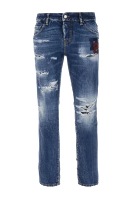 Distressed Cropped Jeans