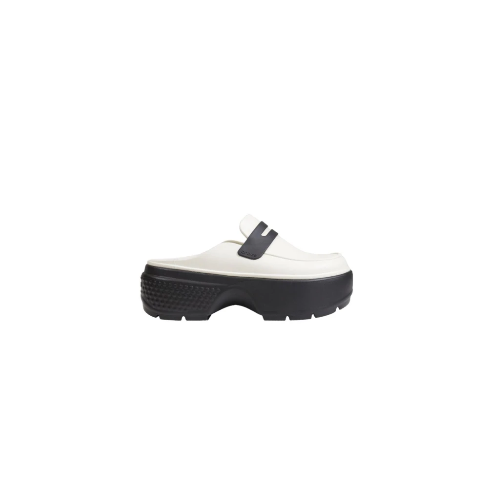 Crocs Vita Platform Träskor Slip-On Skor White, Dam