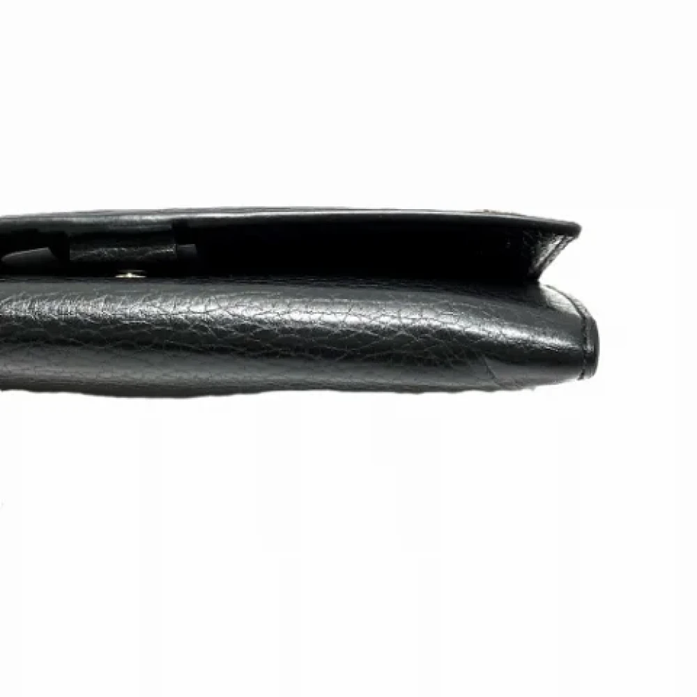 Gucci Vintage Pre-owned Leather wallets Black Dames