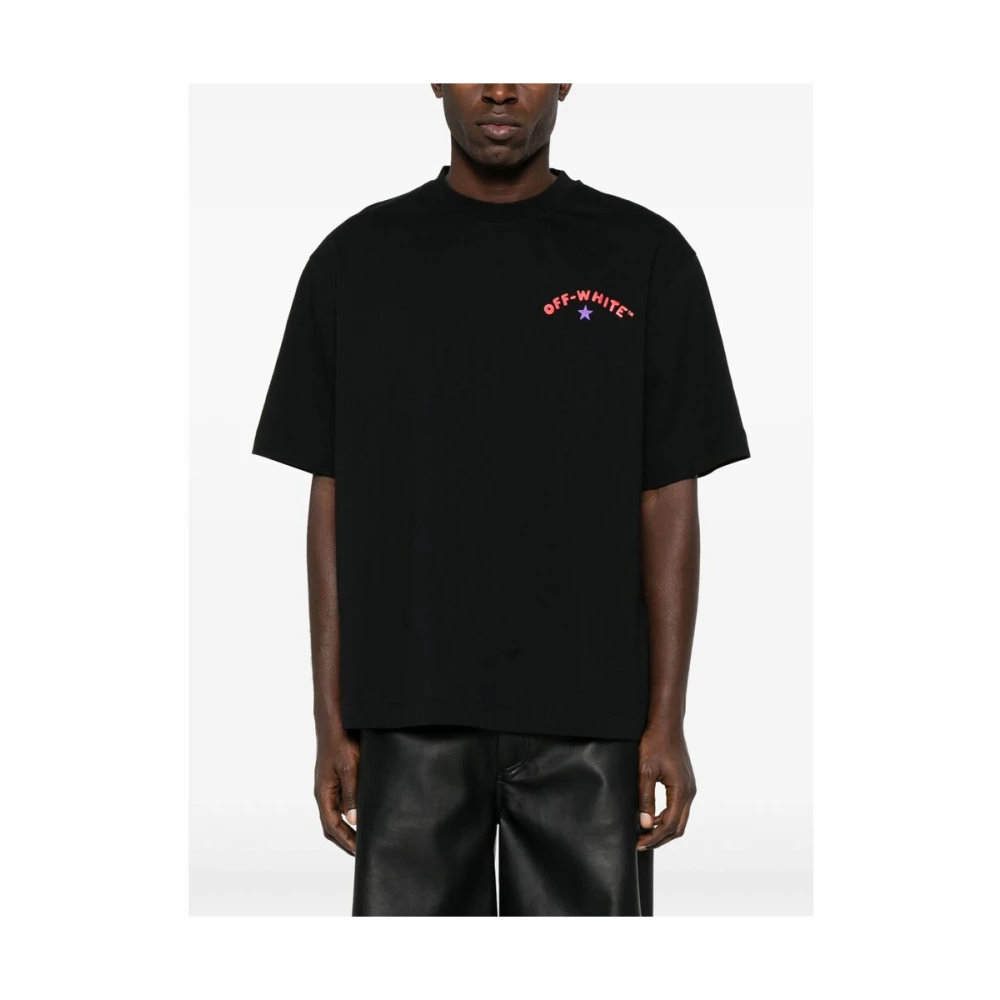 Off White Zwarte Arrows Logo Print T-shirt Black Heren