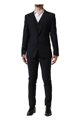 Slim Fit Formell Kostym i 3 Delar