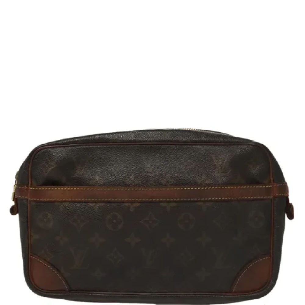 Louis Vuitton Vintage Pre-owned Canvas clutches Brown Dames