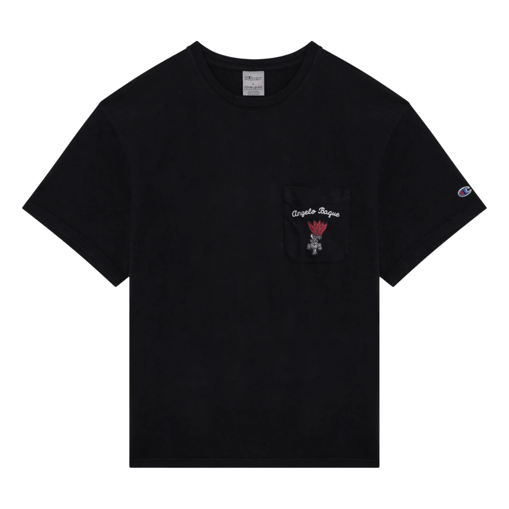 Champion Korte mouw ronde hals T-shirt Black Heren
