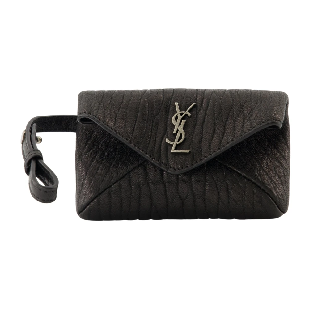 Saint Laurent Women's Black Micro Envelope Cassandre