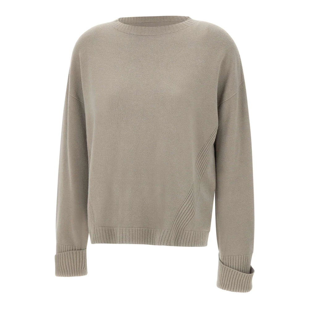 Kaos Bruine Trui met Boothals Brown Dames