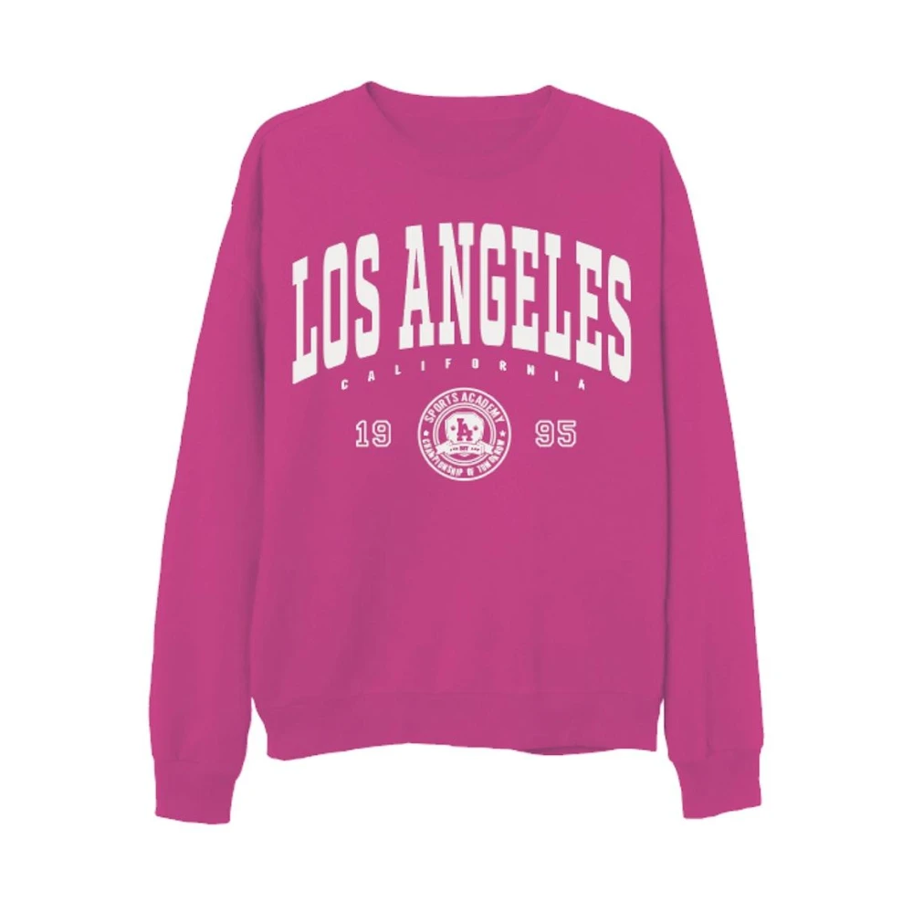 Only Oversized O-Neck Sweatshirt Pink Dames