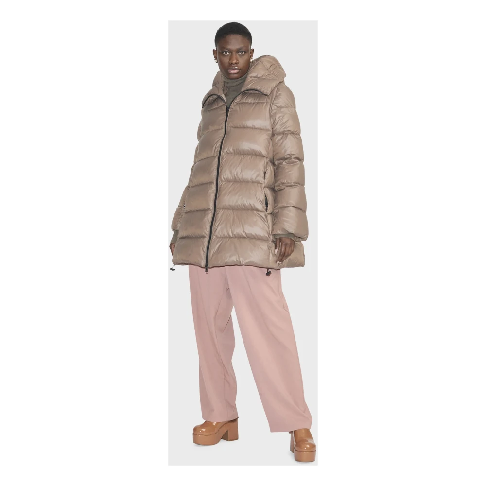 Canadian Classics Lang Gewatteerd Donsjack Beige Dames