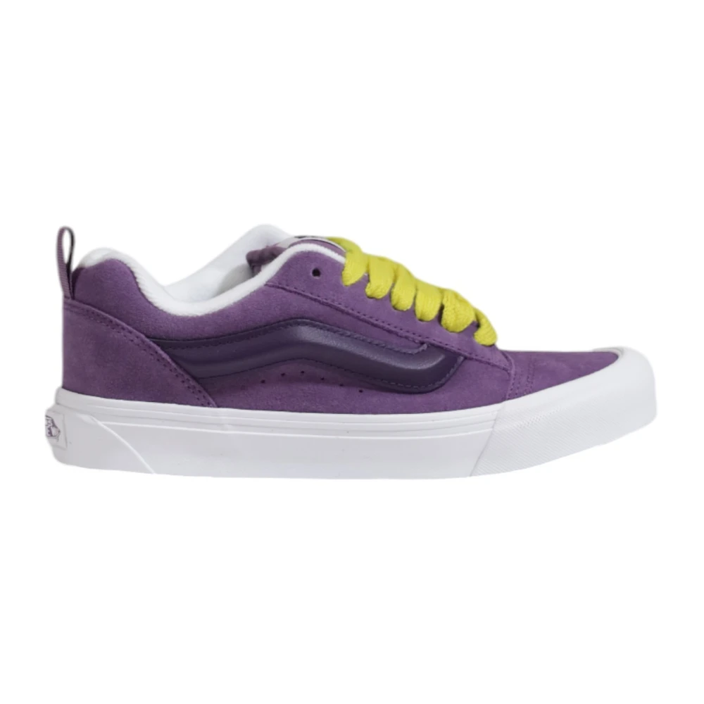 Vans Lila Lädersneakers med Gummisula Purple, Herr