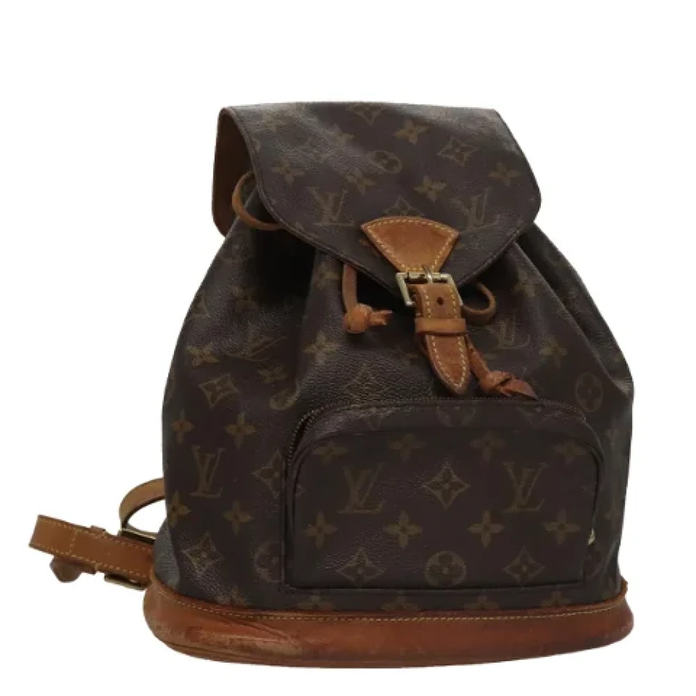 Louis Vuitton Vintage Pre-owned Canvas backpacks Brown Dames