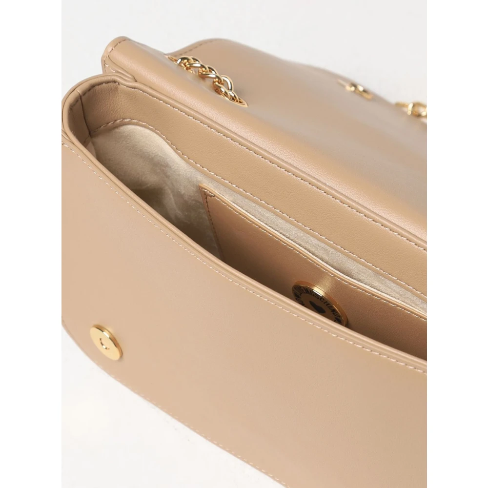 Love Moschino Stijlvolle Ivoor Schoudertas Beige Dames
