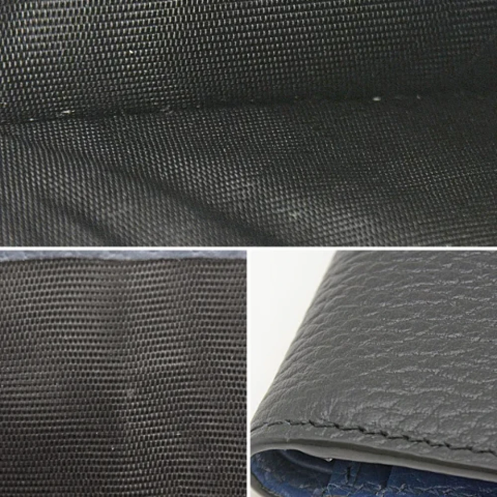 Gucci Vintage Pre-owned Leather wallets Black Heren