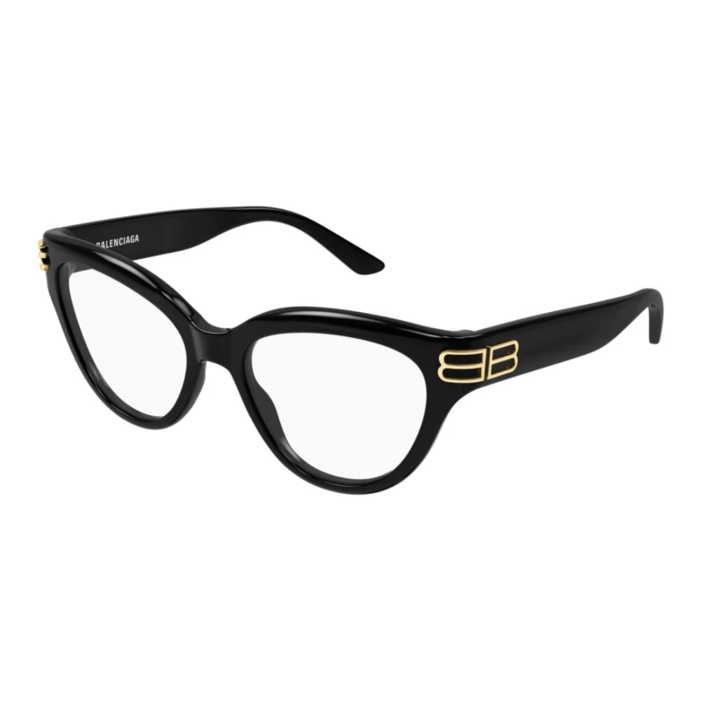 Balenciaga Unisex Black Glasses, 55 Mm, Optical Frame