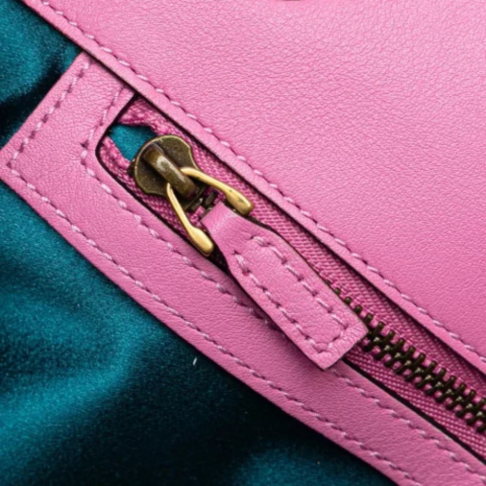Gucci Vintage Pre-owned Velvet gucci-bags Pink Dames