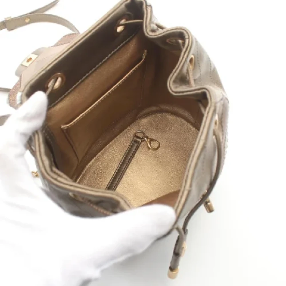 Chanel Vintage Pre-owned Leather chanel-bags Brown Dames