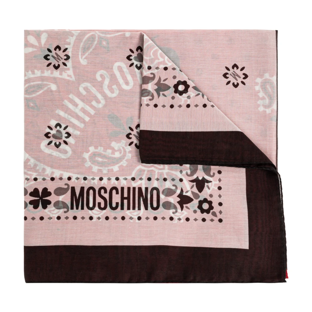 Moschino Mannelijk Multicolor Geprinte Sjaal