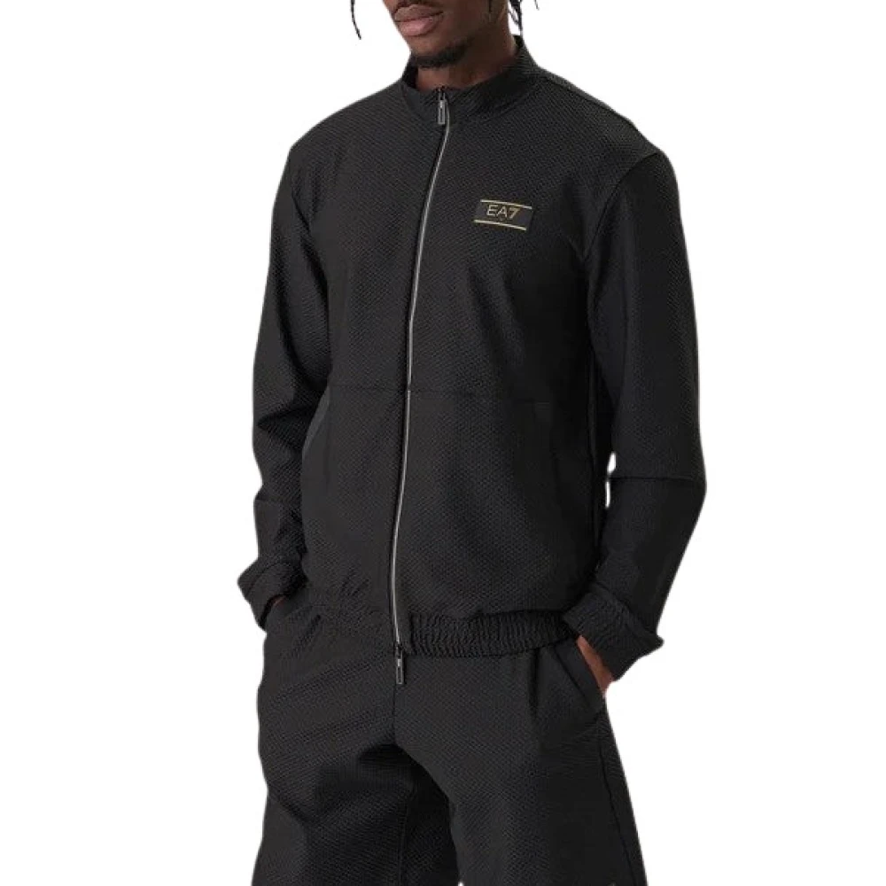 Emporio Armani Ea7 Uomo Nero - Af21099 Sweatshirt - Sweatshirts & Hoodies - L