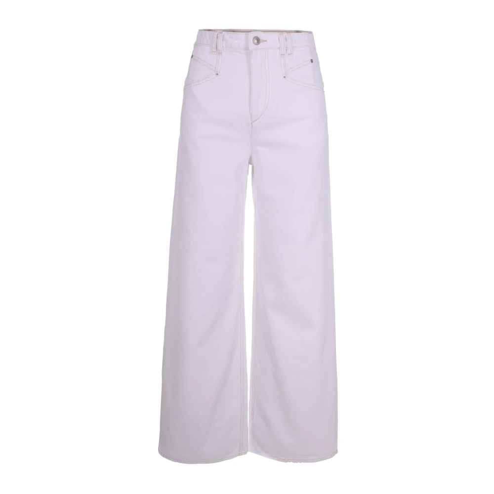 Isabel Marant Women's White Wide Trousers