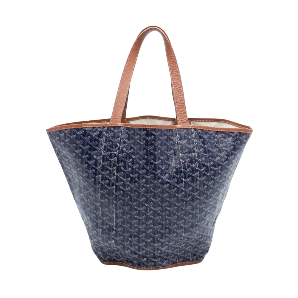 Goyard Vintage Women's Blue Pre-Owned Printed Coated Canvas Tote