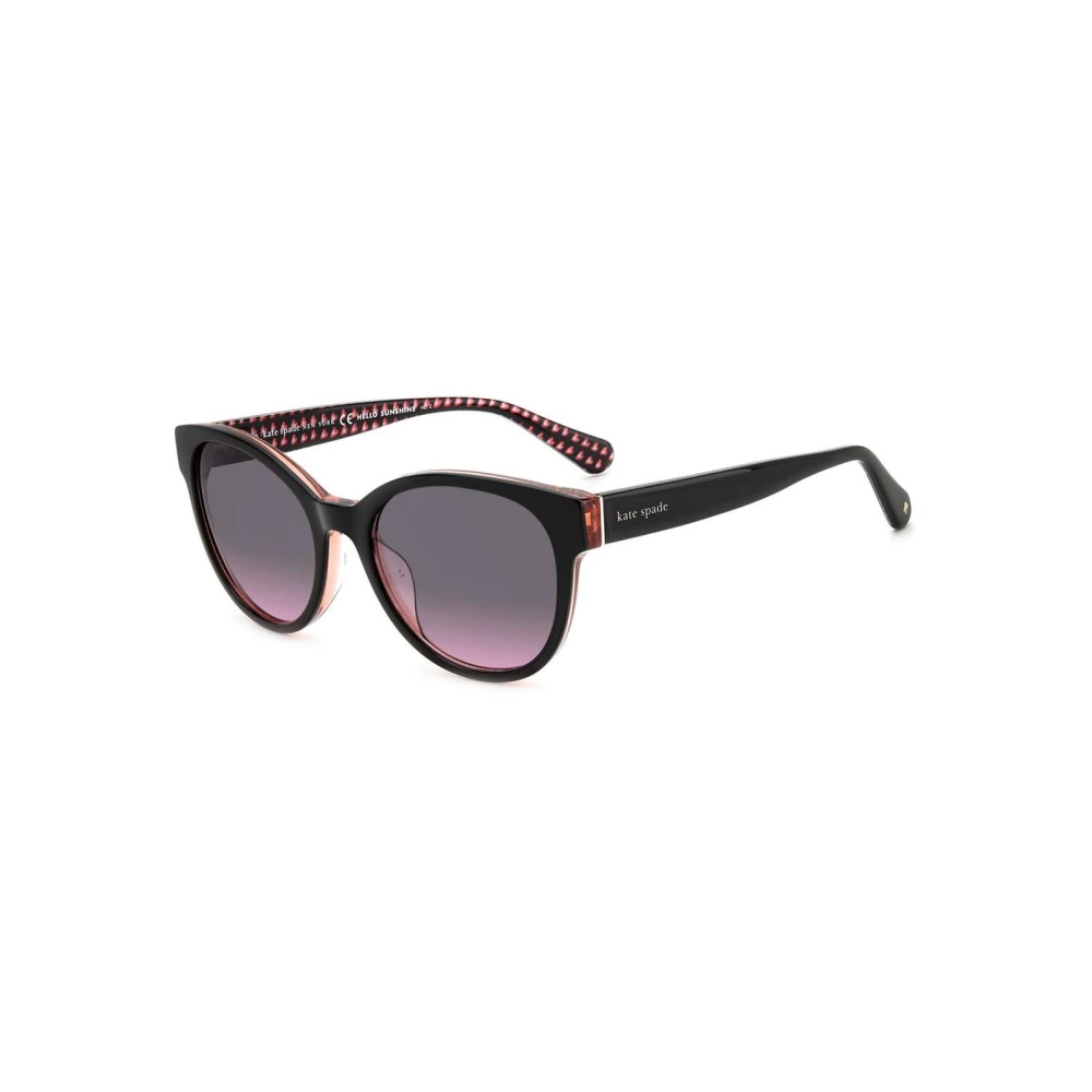 Kate Spade Women's Black Nathalie Acetate Square Frame Sunglasses