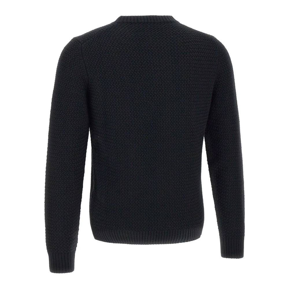 Filippo De Laurentiis Merino Wol Crew Neck Sweater Blue Heren