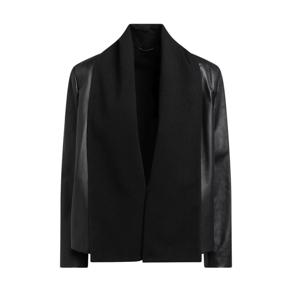 Totême , Leather Jackets, Female, Black, S, Scarf Jacket