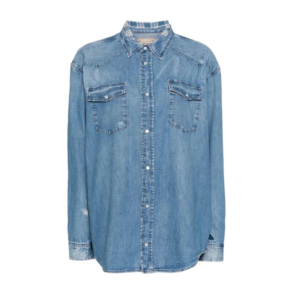 Ralph Lauren Denim Overhemd Blue Dames