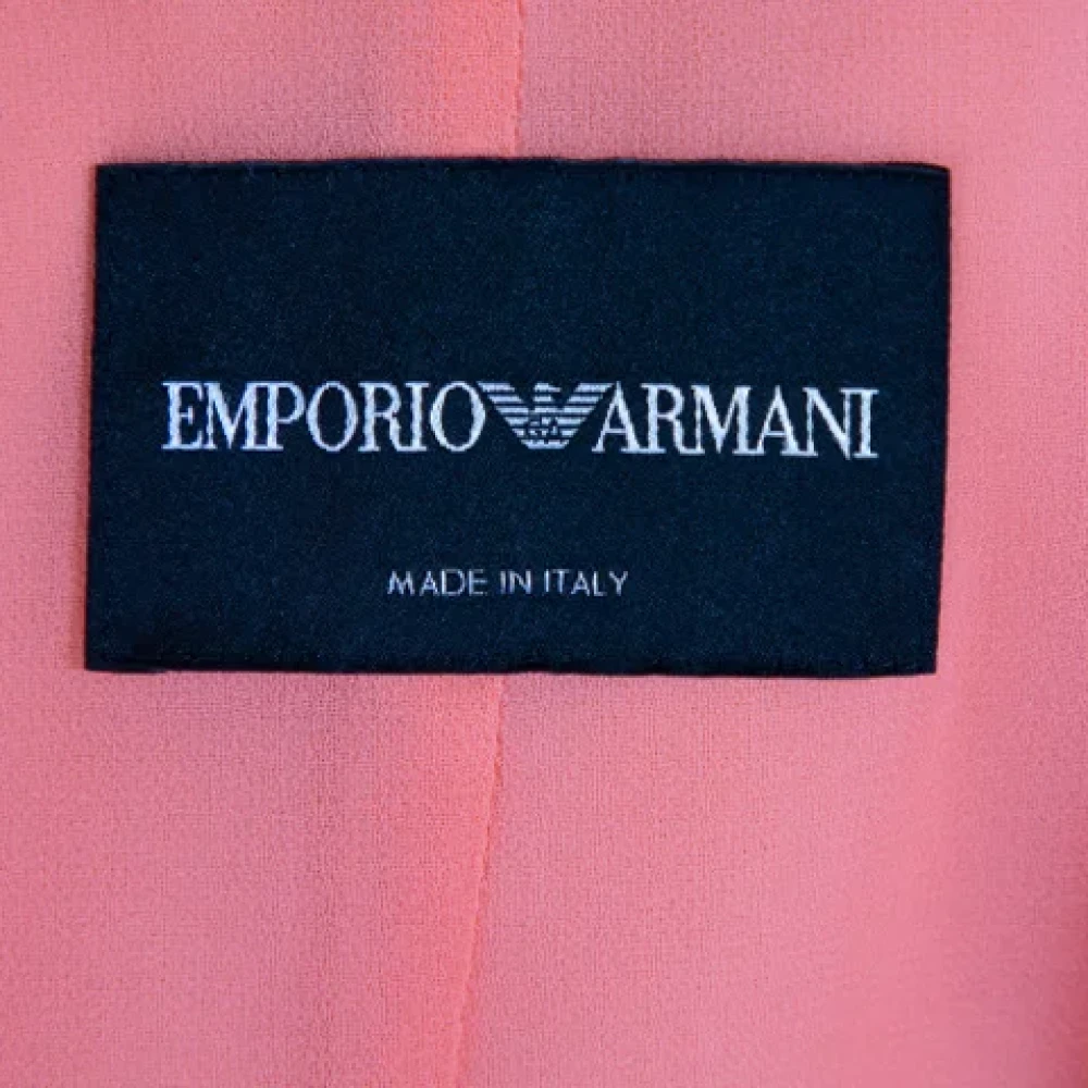 Armani Pre-owned Fabric outerwear Orange Dames