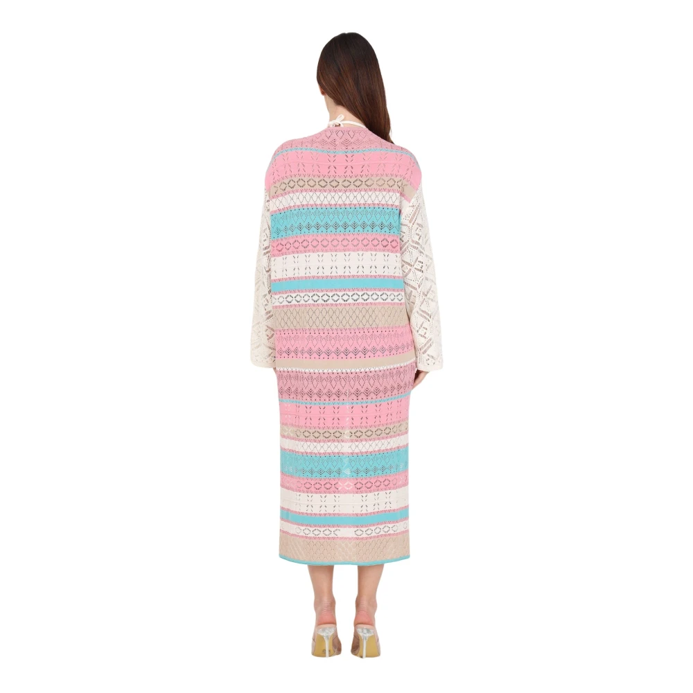 Akep Multicolor Kimono voor Dames met Glitterdetails Multicolor Dames