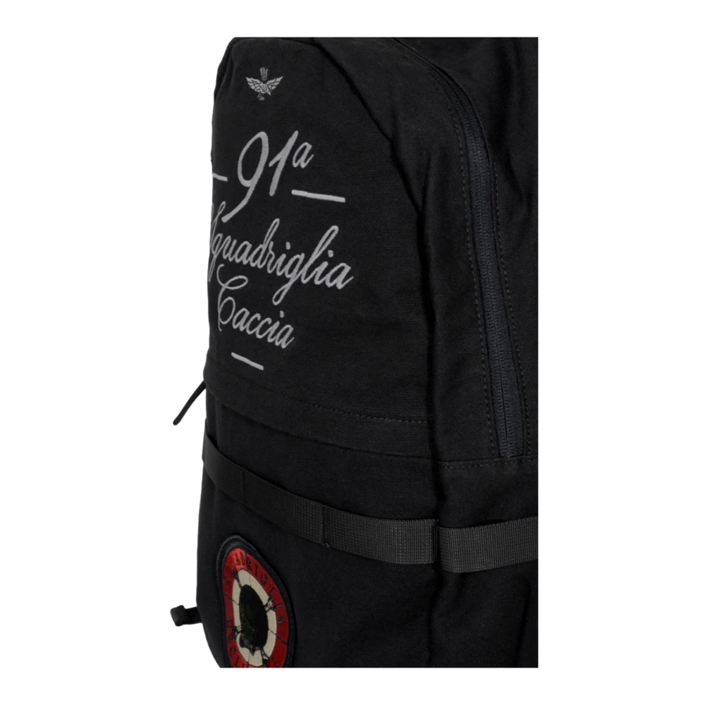 aeronautica militare Militaire Rugzak met Borduurwerk Black Heren