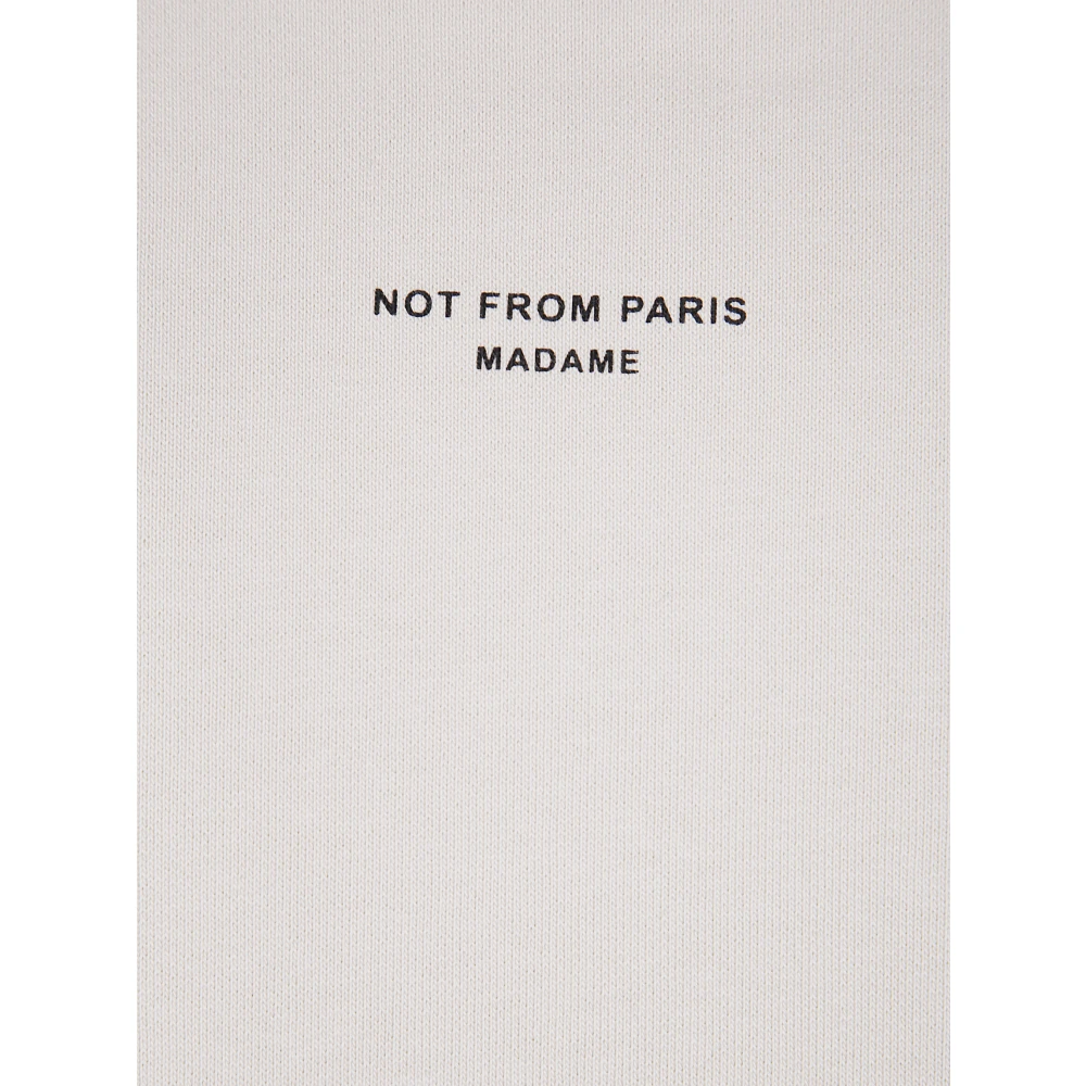 Drole de Monsieur Klassieke Slogan Sweater Beige Heren
