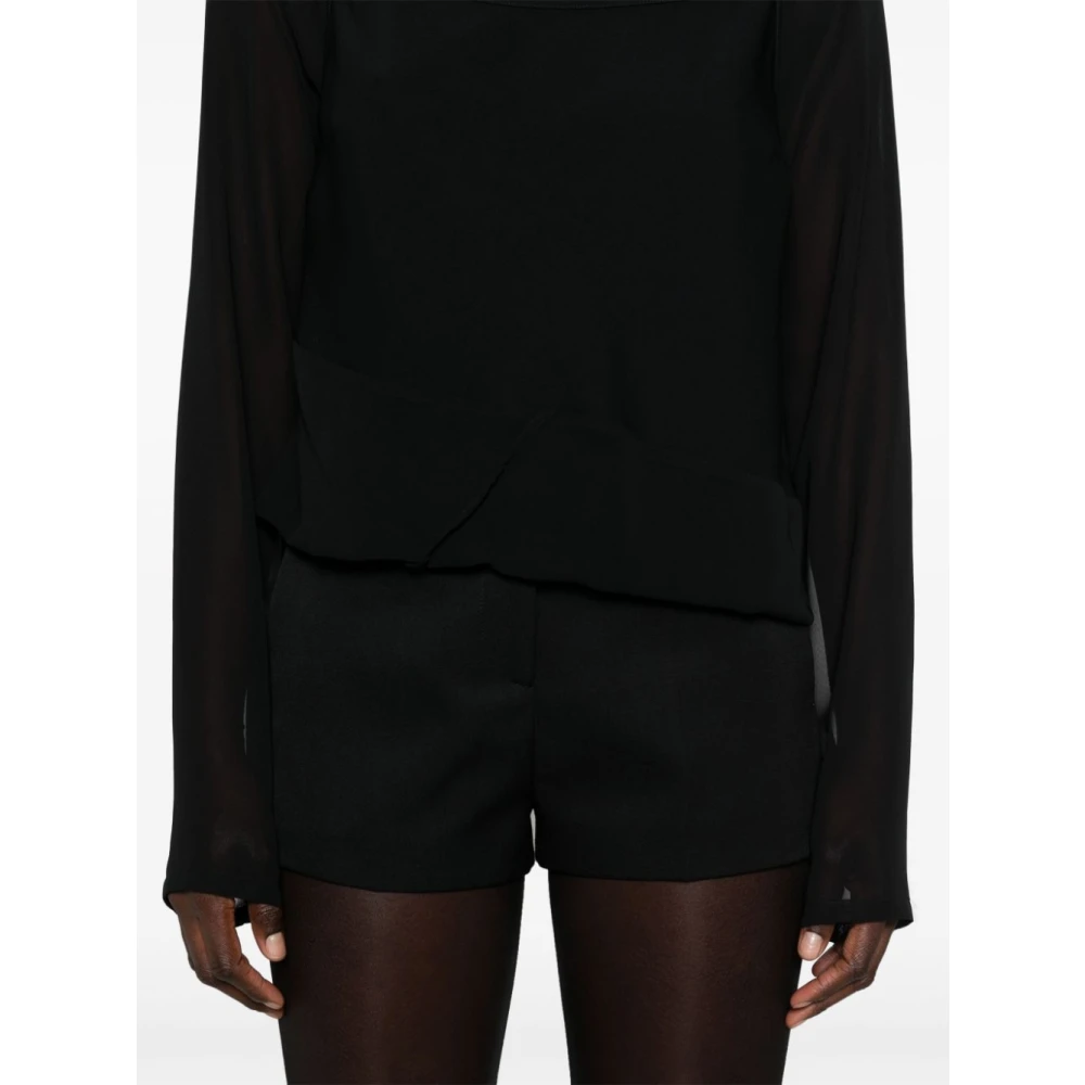 MM6 Maison Margiela Zwarte trui met lange mouwen Black Dames