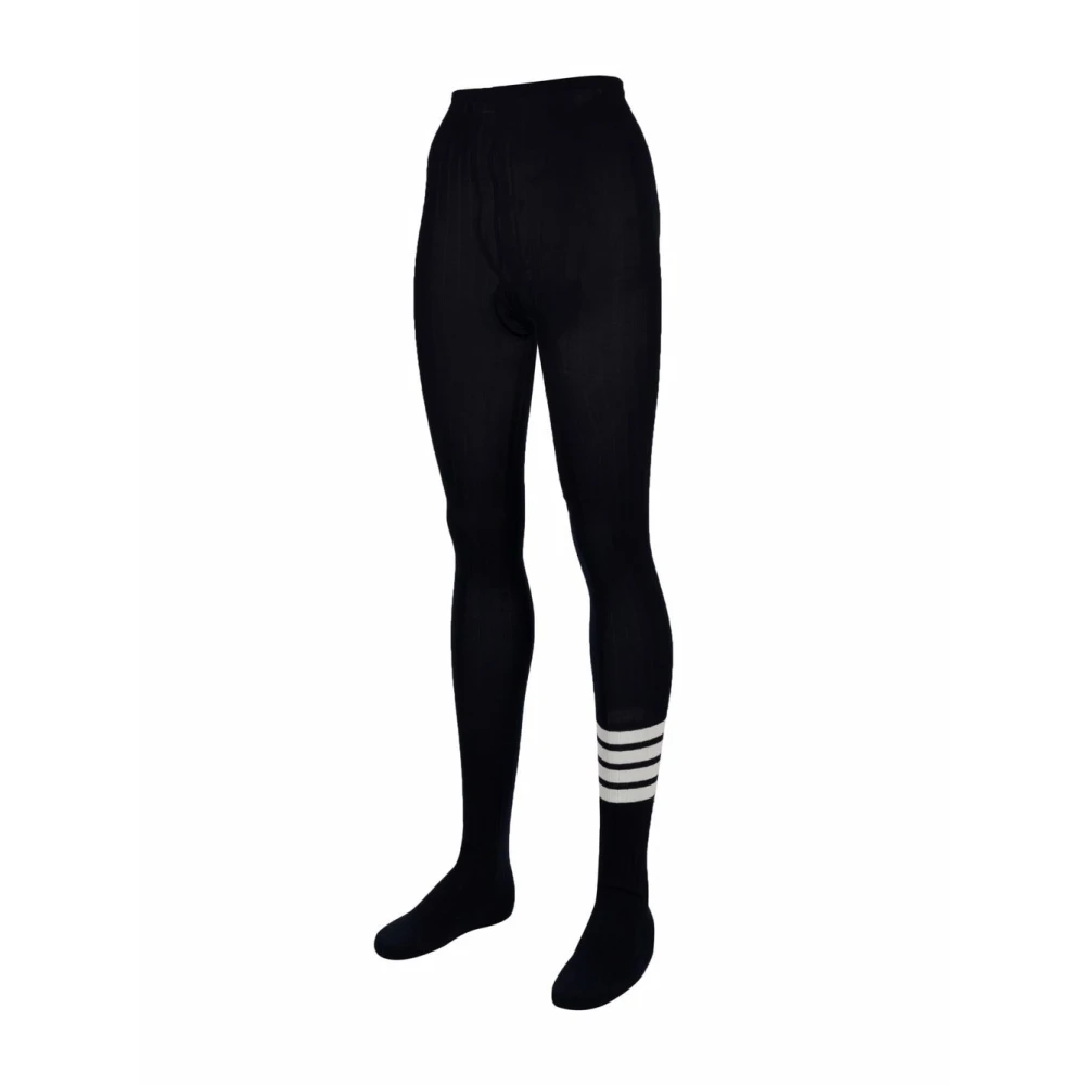 Thom Browne Blauw 4-Bar Streep Hoge Taille Ondergoed Blue Dames