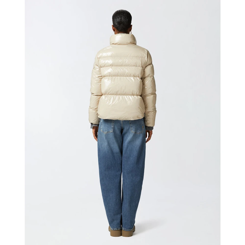 pinko Micro Caban Jas Beige Dames