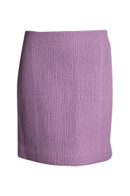 Quiltowany skórzany spódnica w różowym kolorze