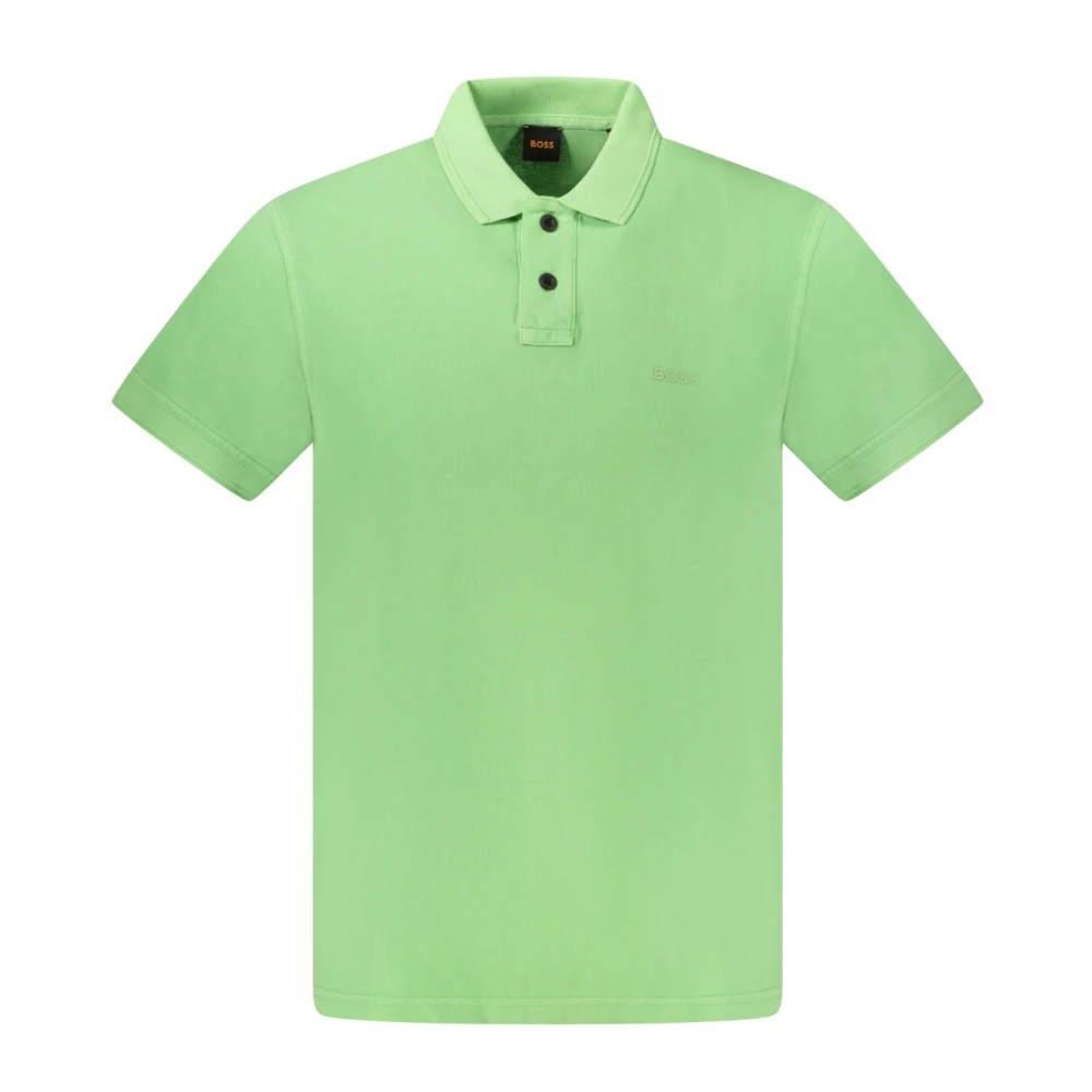 Hugo Boss Korte Mouw Polo Shirt Groen Logo Green Heren