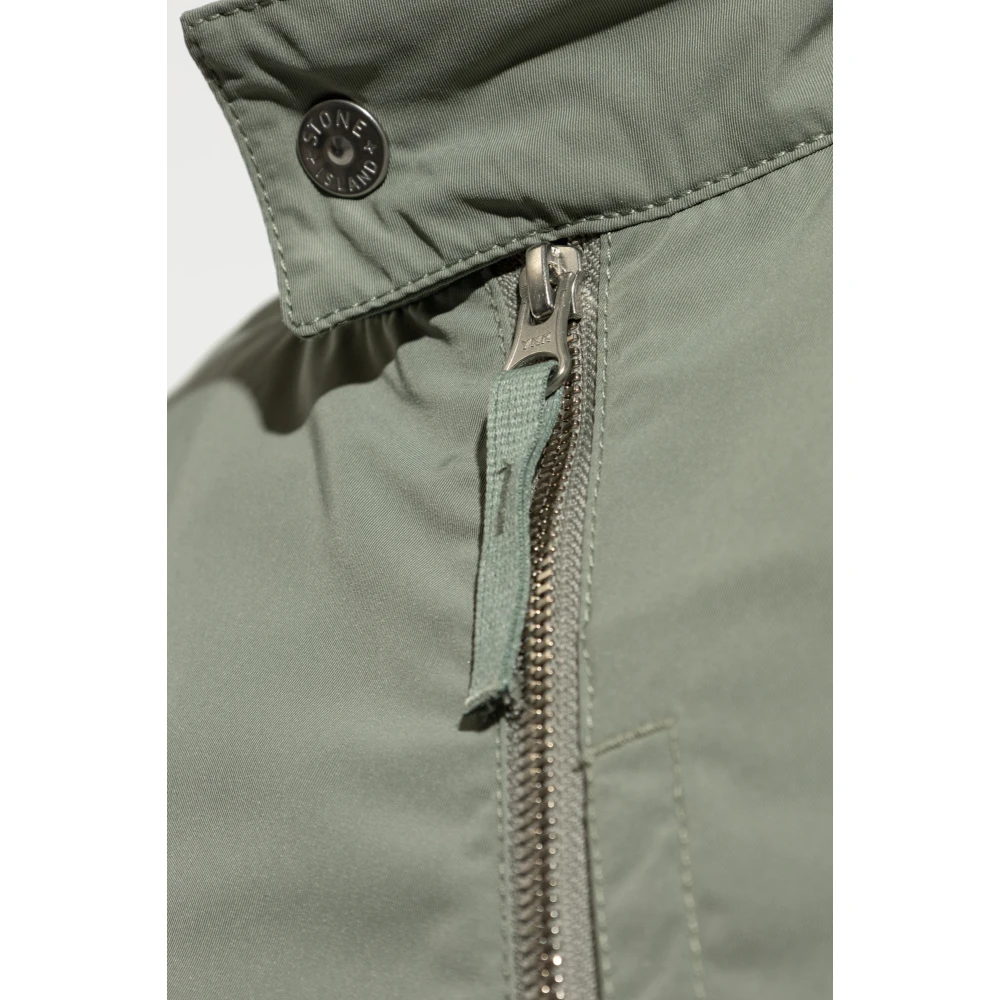 Stone Island Jas Micro Twill Green Heren