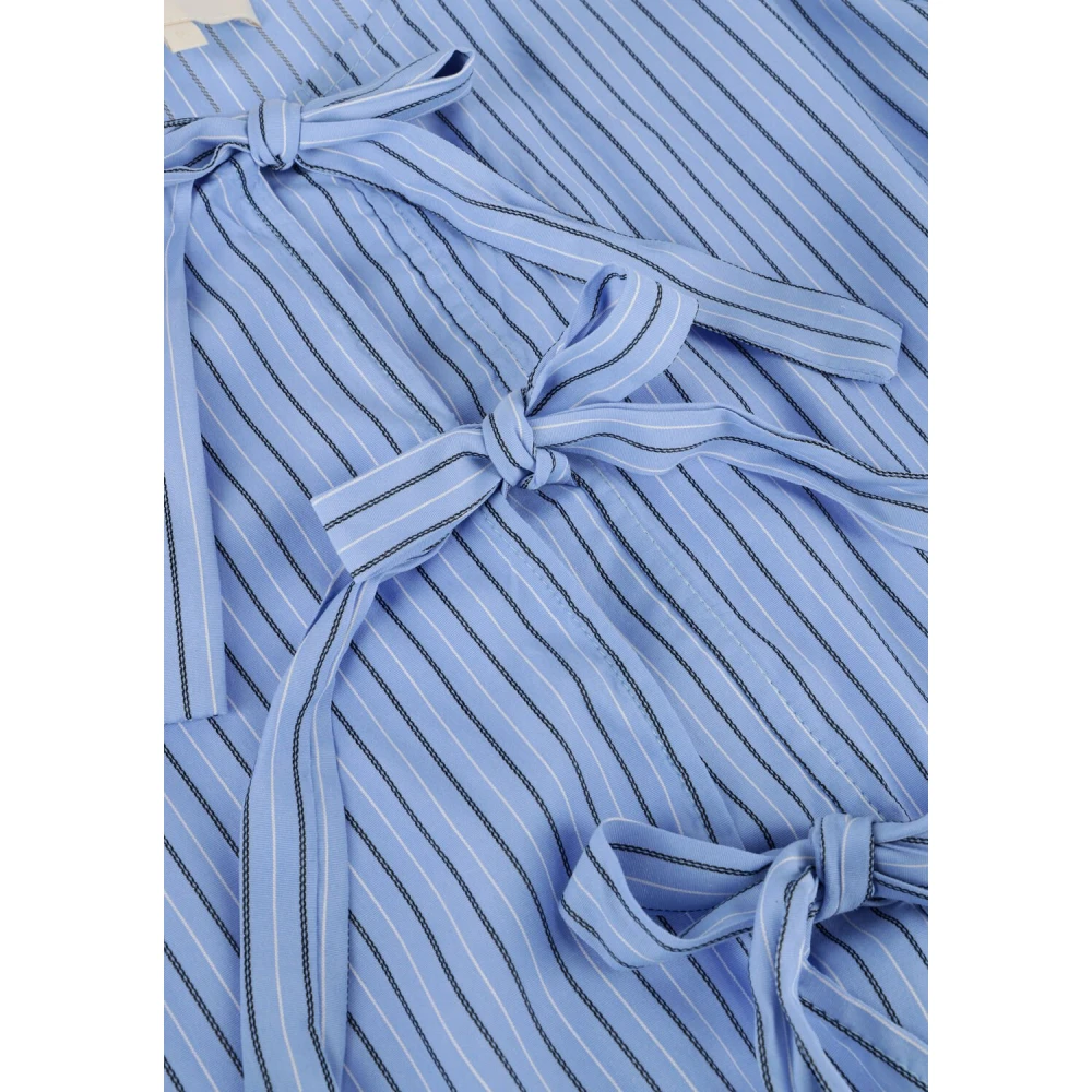Notre-v Elegante Gestreepte Blouse Blue Dames