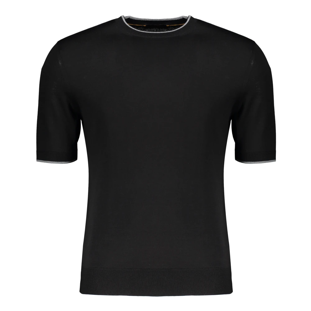 Moorer - Tops > T-Shirts - Black - Moorer - Modalova