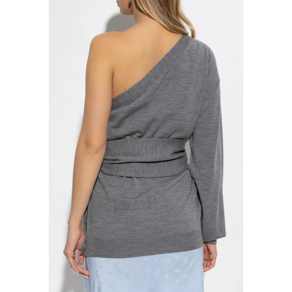 Moschino Wollen Top Gray Dames