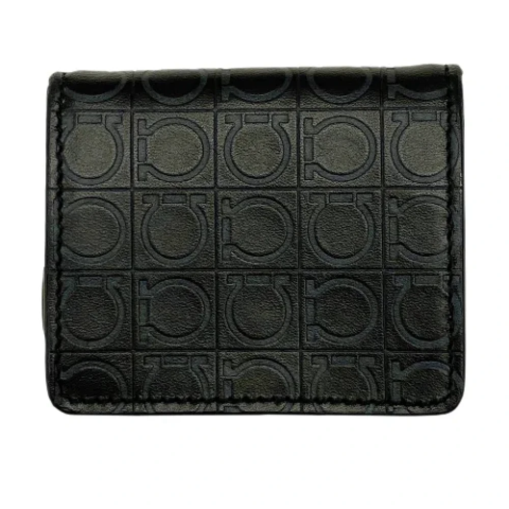 Salvatore Ferragamo Pre-owned Leather wallets Black Dames
