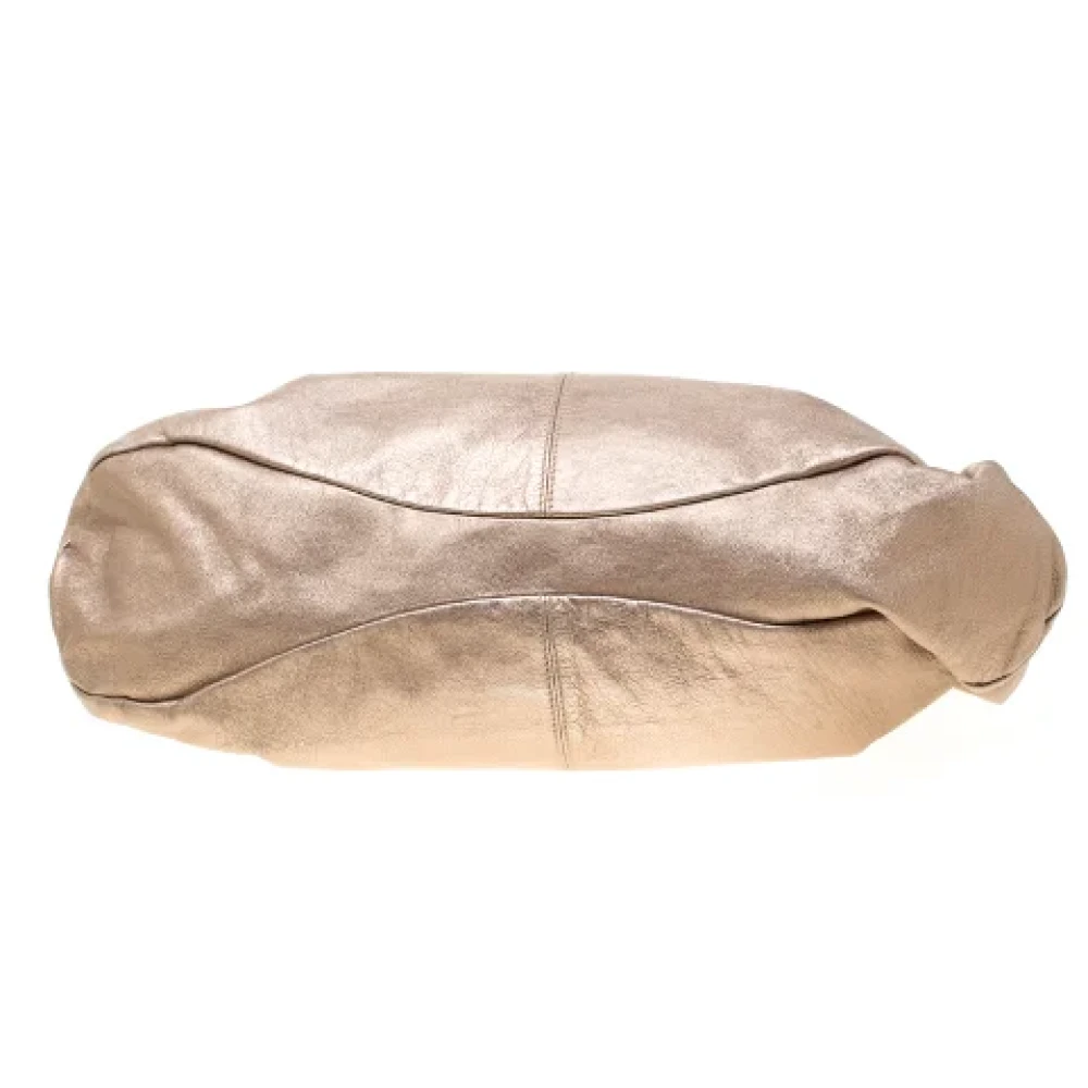 Salvatore Ferragamo Pre-owned Leather handbags Beige Dames