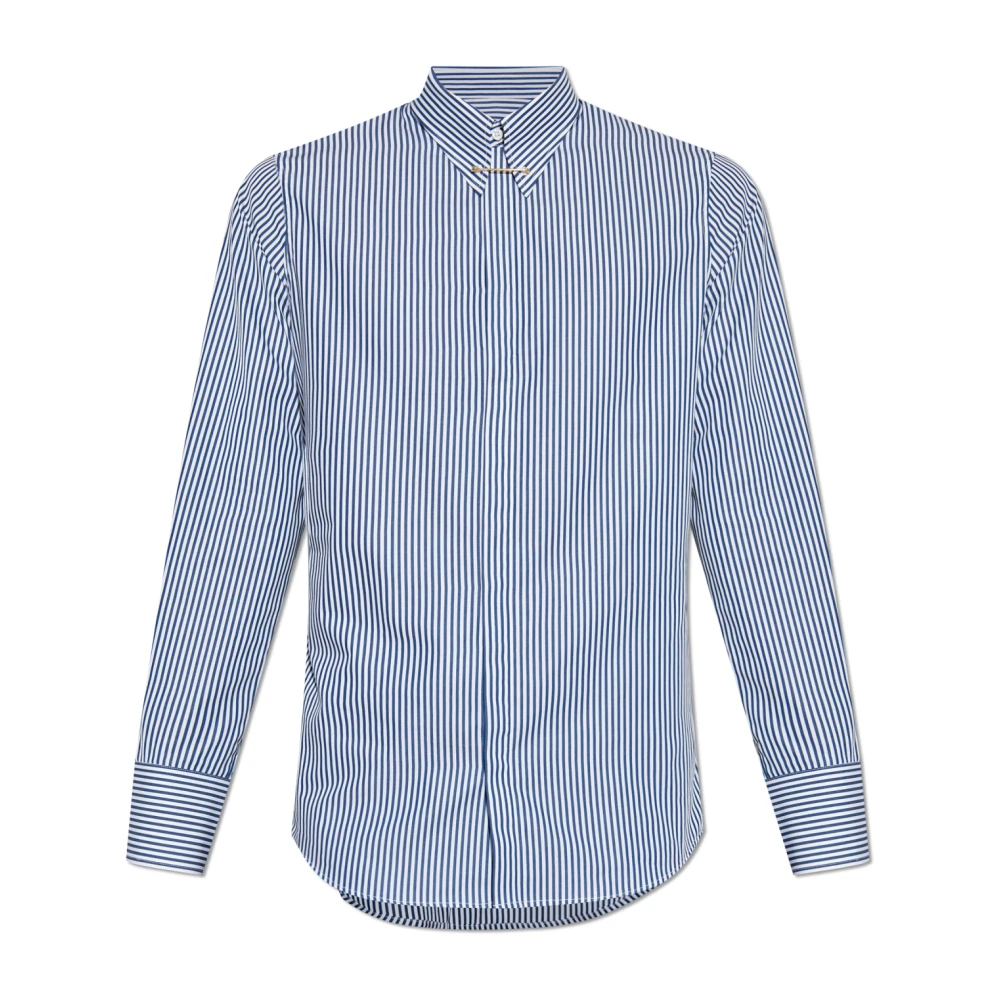 Dsquared2 Men's Blue Formal Shirts, 2XL, Shirt With Striped Pattern
