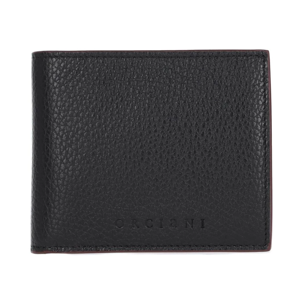 Orciani Herren Schwarz Micron Wallet