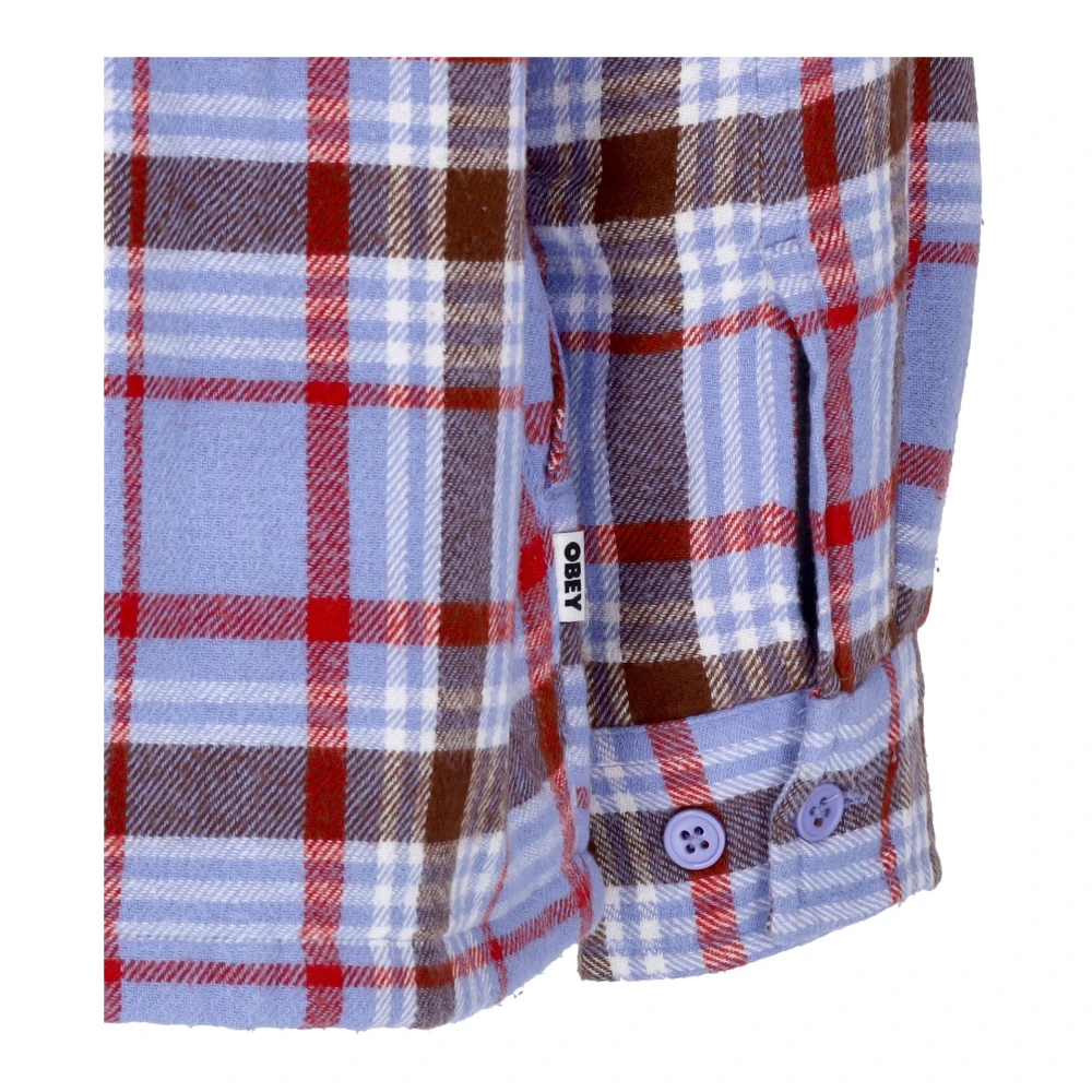 Obey Gewatteerd Shirtjack Digitaal Violet Multi Multicolor Heren